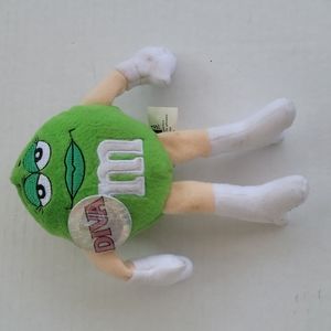 M&M's 7" Plush Green Lady Diva 2001